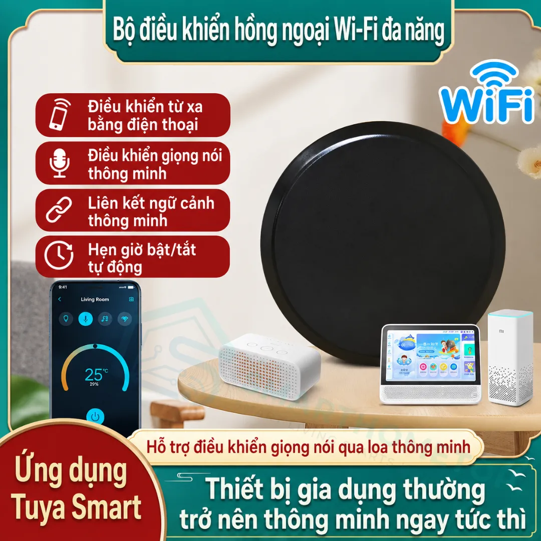 Bộ điều khiển hồng ngoại thông minh Tuya WiFi điều khiển TV điều hòa