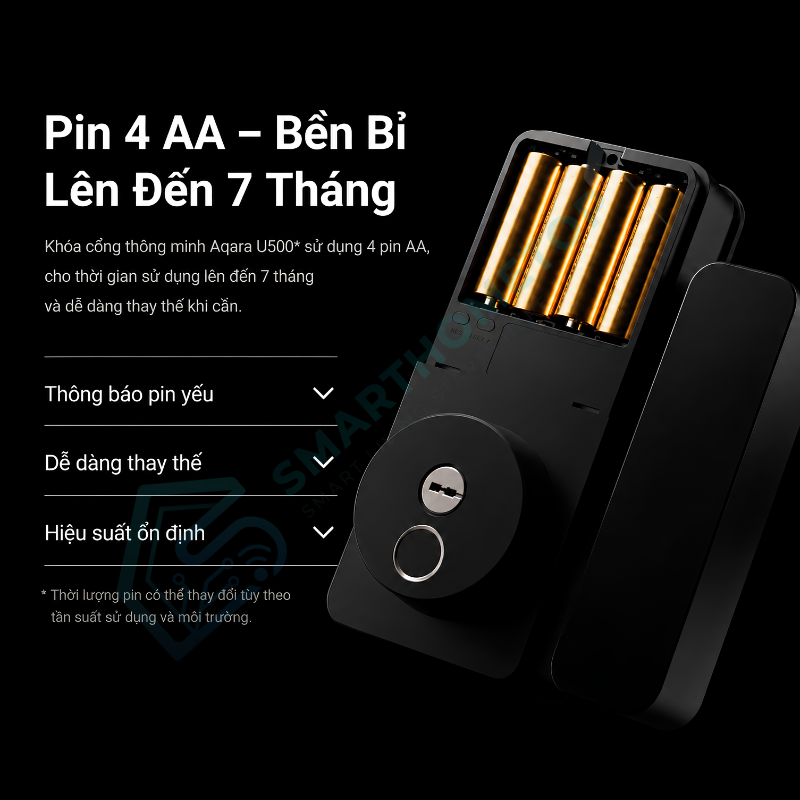 Khoá cửa kính Aqara Smart Glass Door Lock U500