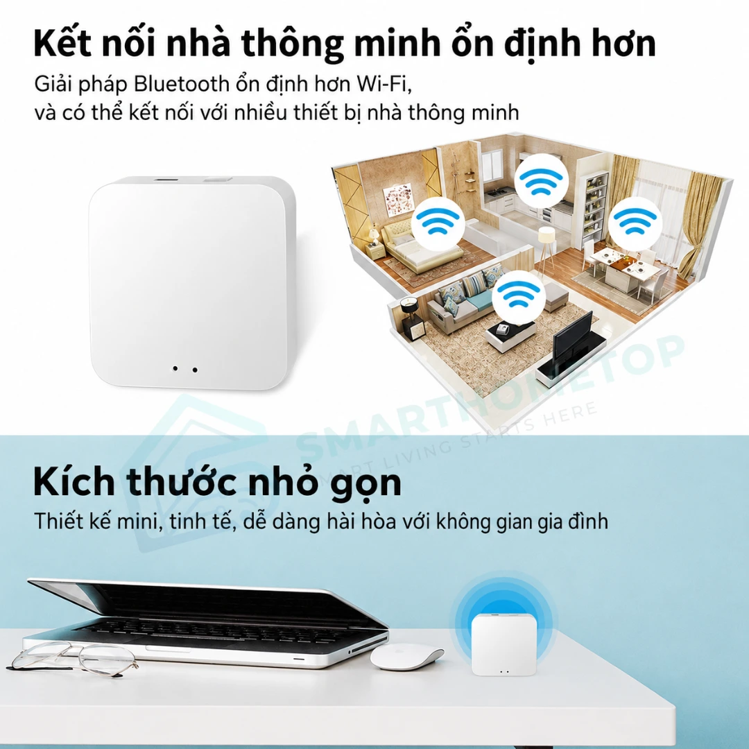 Bộ Điều Khiển Trung Tâm Zigbee Tuya Bluetooth Gateway