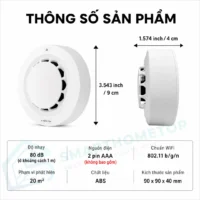 Cảm biến báo khói Tuya WiFi