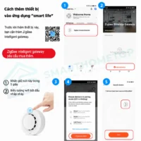 Cảm biến báo khói Tuya Zigbee