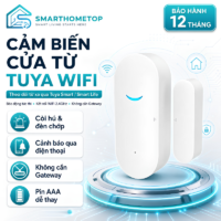 Cảm biến cửa từ có còi hú Tuya WiFi