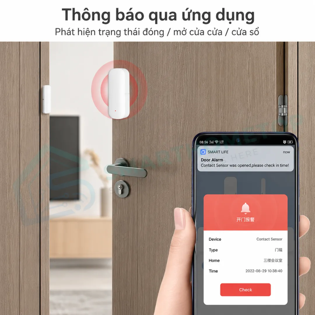 Cảm biến cửa Zigbee Tuya