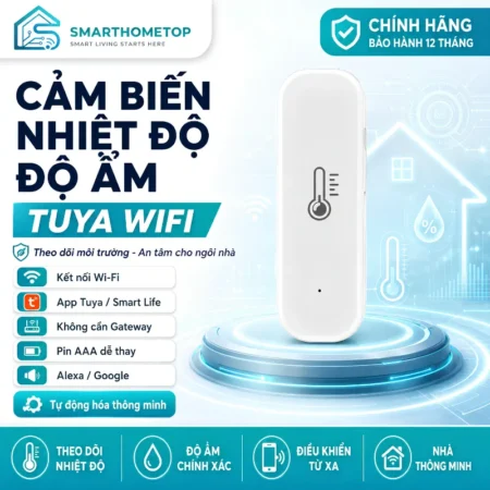 Cảm biến nhiệt độ độ ẩm Tuya WiFi