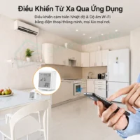 Cảm Biến Nhiệt Độ Và Độ Ẩm Tuya WiFi Có Màn Hình LCD
