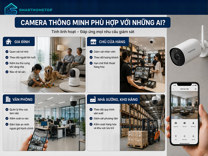 Camera thông minh phù hợp cho những ai?