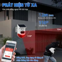 Còi hú năng lượng mặt trời Tuya WiFi
