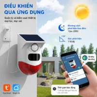 Còi hú năng lượng mặt trời Tuya WiFi