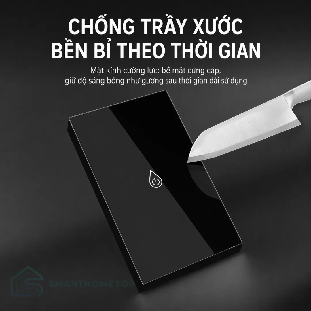 Công tắc bình nóng lạnh thông minh WiFi Tuya 40A điều khiển từ xa bằng điện thoại SmartHomeTop