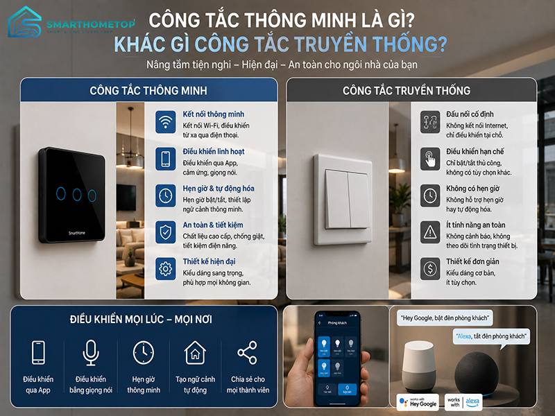 Công Tắc Thông Minh Là Gì?