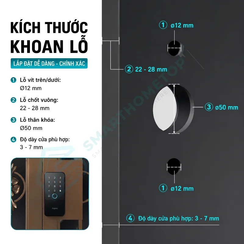 Khoá cổng Aqara Smart Gate Lock U500