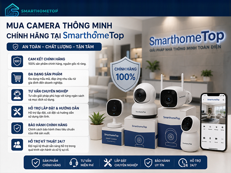 Mua camera thông minh chính hãng tại Smarthometop