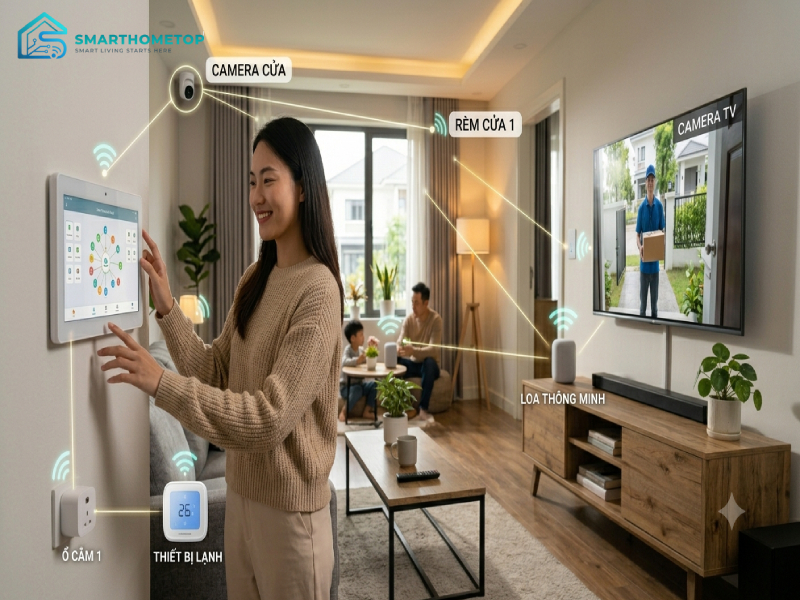 Ứng Dụng Bộ Điều Khiển Trung Tâm Cho Nhà Thông Minh
