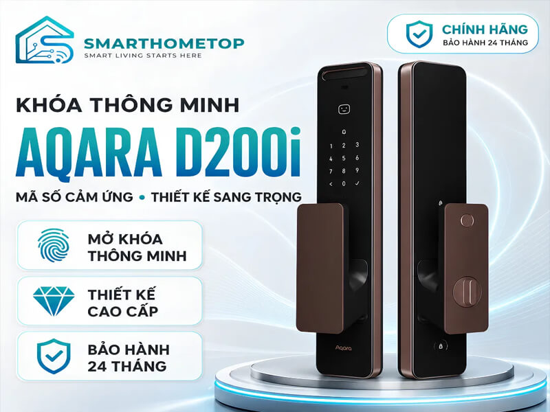 Chọn mua khóa cửa thông minh chống trộm chính hãng tại Smarthometop