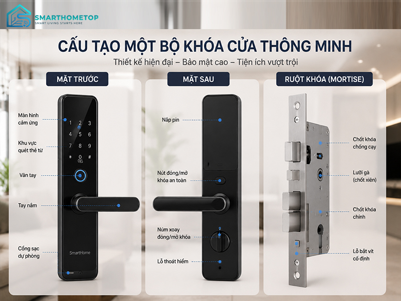 cấu tạo bộ khóa của thông minh