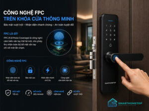 công nghệ FPC Thụy Điển trên khóa cửa thông minh
