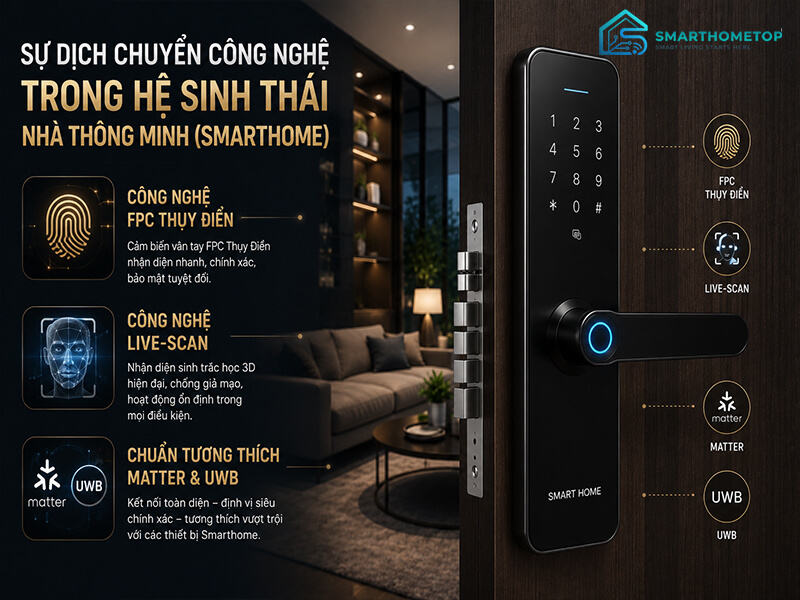 Sự dịch chuyển công nghệ trong hệ sinh thái Nhà thông minh (Smarthome)