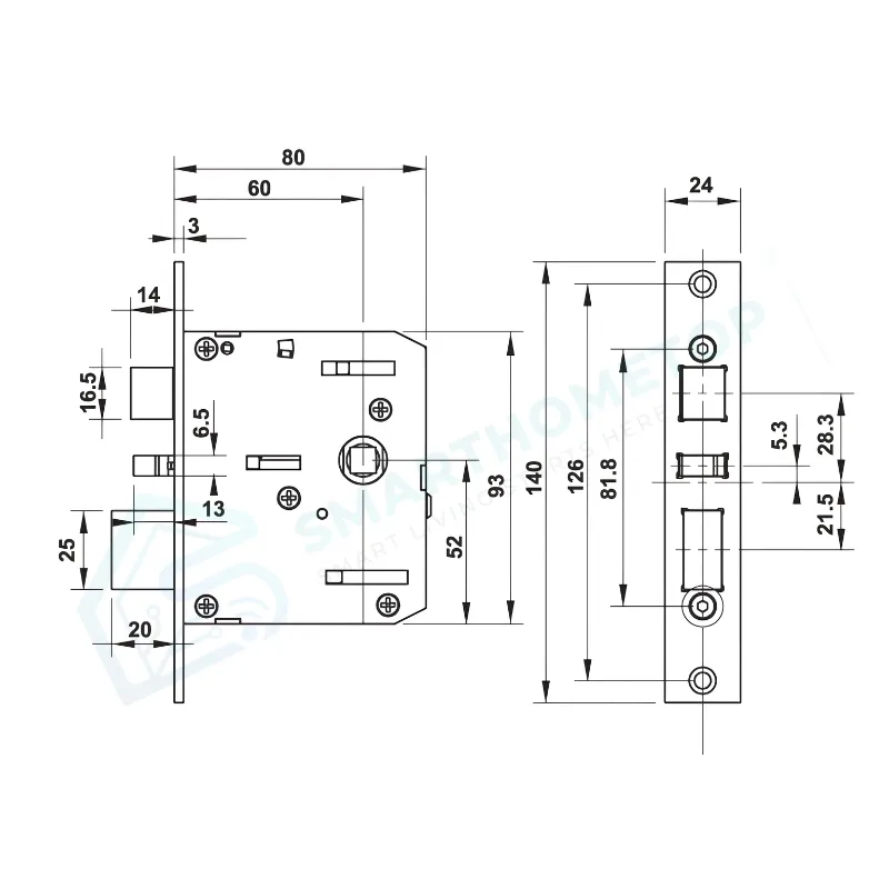 Khóa điện tử Hafele DL7100