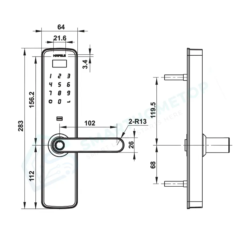 Khóa điện tử Hafele DL7100
