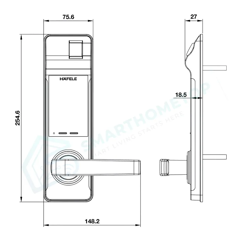 Khóa điện tử Hafele EL7700-TCS