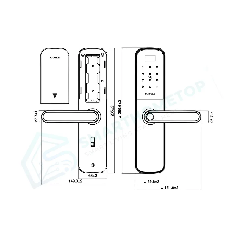 Khóa điện tử Hafele DL6100