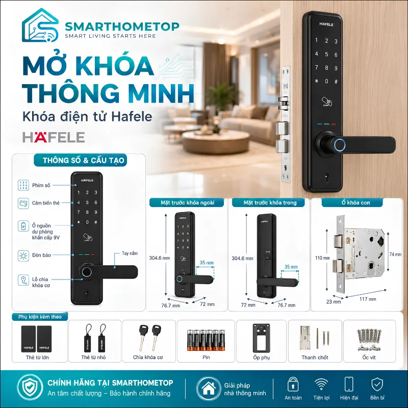Khóa điện tử Hafele EL7200-TC