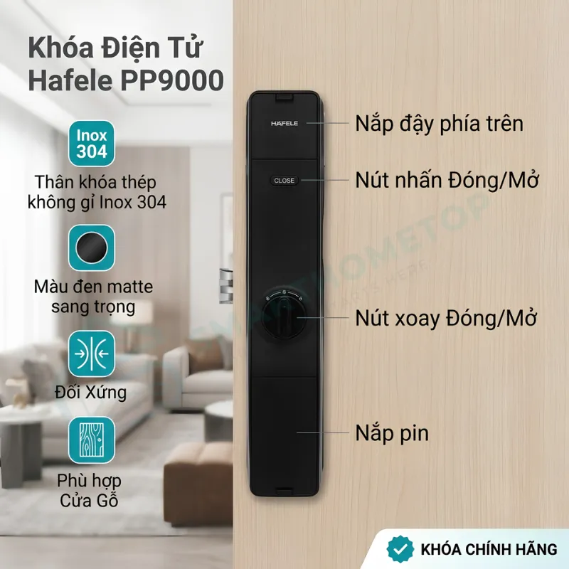 Khóa điện tử Hafele PP9000