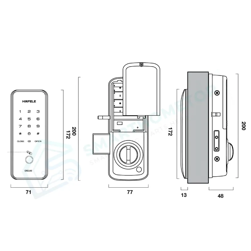 Khóa điện tử Hafele ER5100