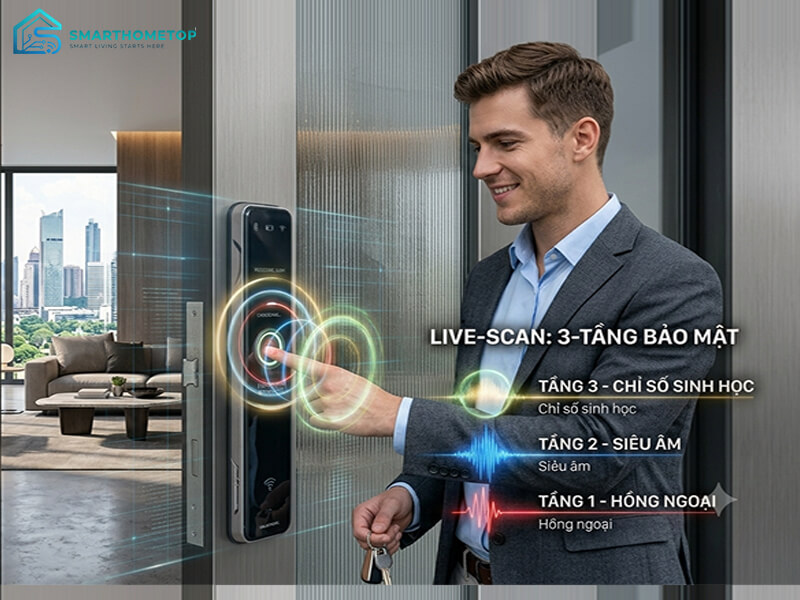 Nguyên lý hoạt động 3 tầng bảo mật của Live-Scan