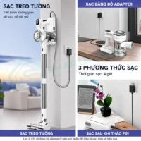 Máy hút bụi cầm tay không dây Teendow V08 Pro
