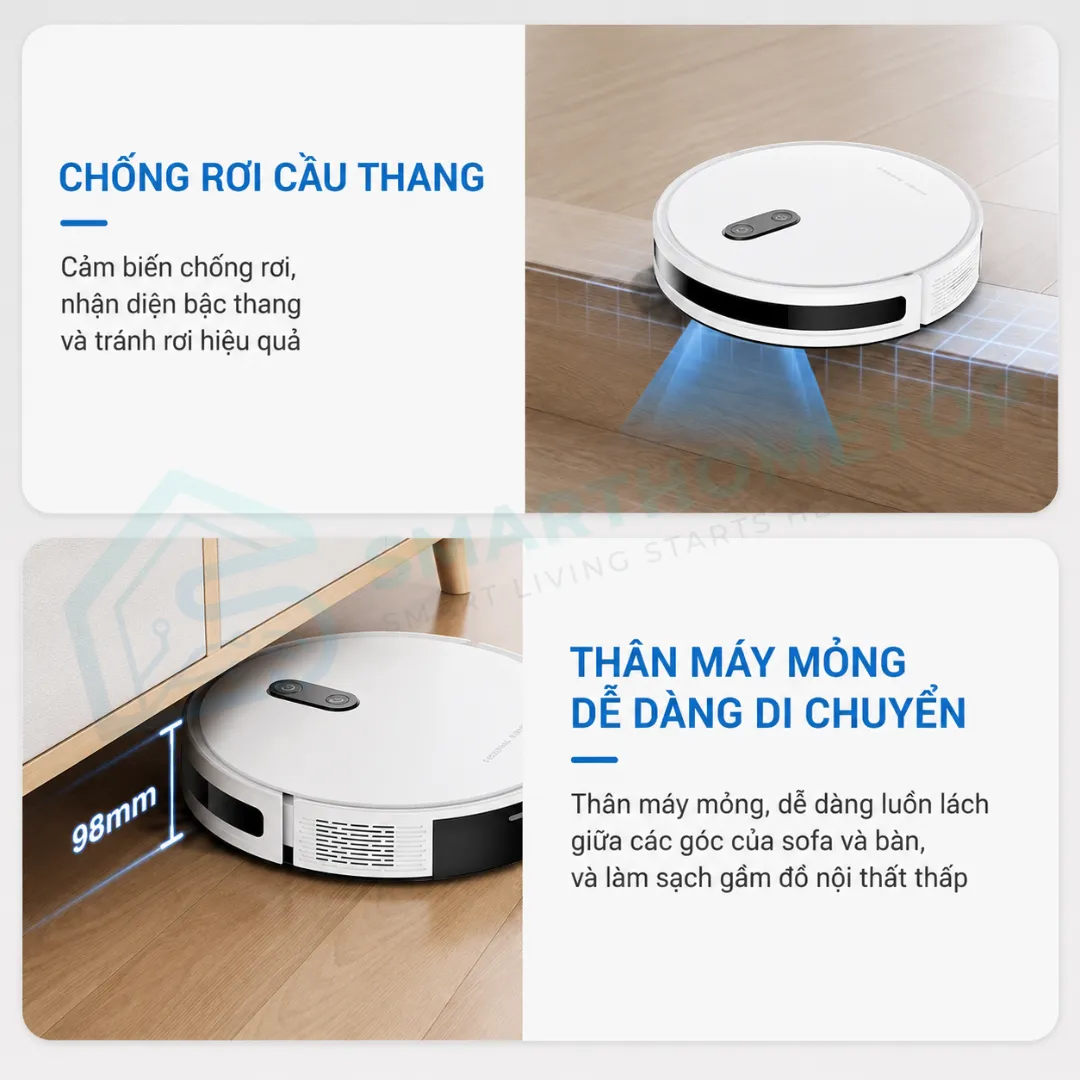 Robot hút bụi lau nhà thông minh Teendow E13S Max