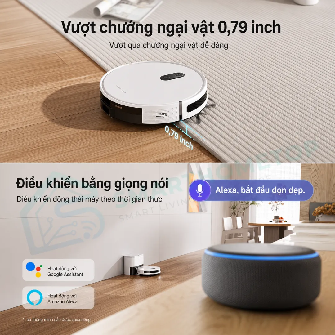 Robot hút bụi lau nhà thông minh Teendow E13S Max