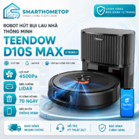 Robot hút bụi lau nhà thông minh Teendow D10S Max 2 trong 1