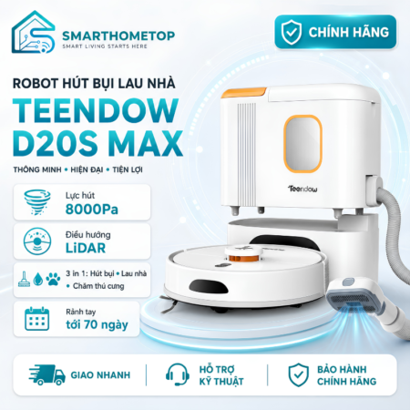 Robot hút bụi lau nhà thông minh Teendow D20S Max
