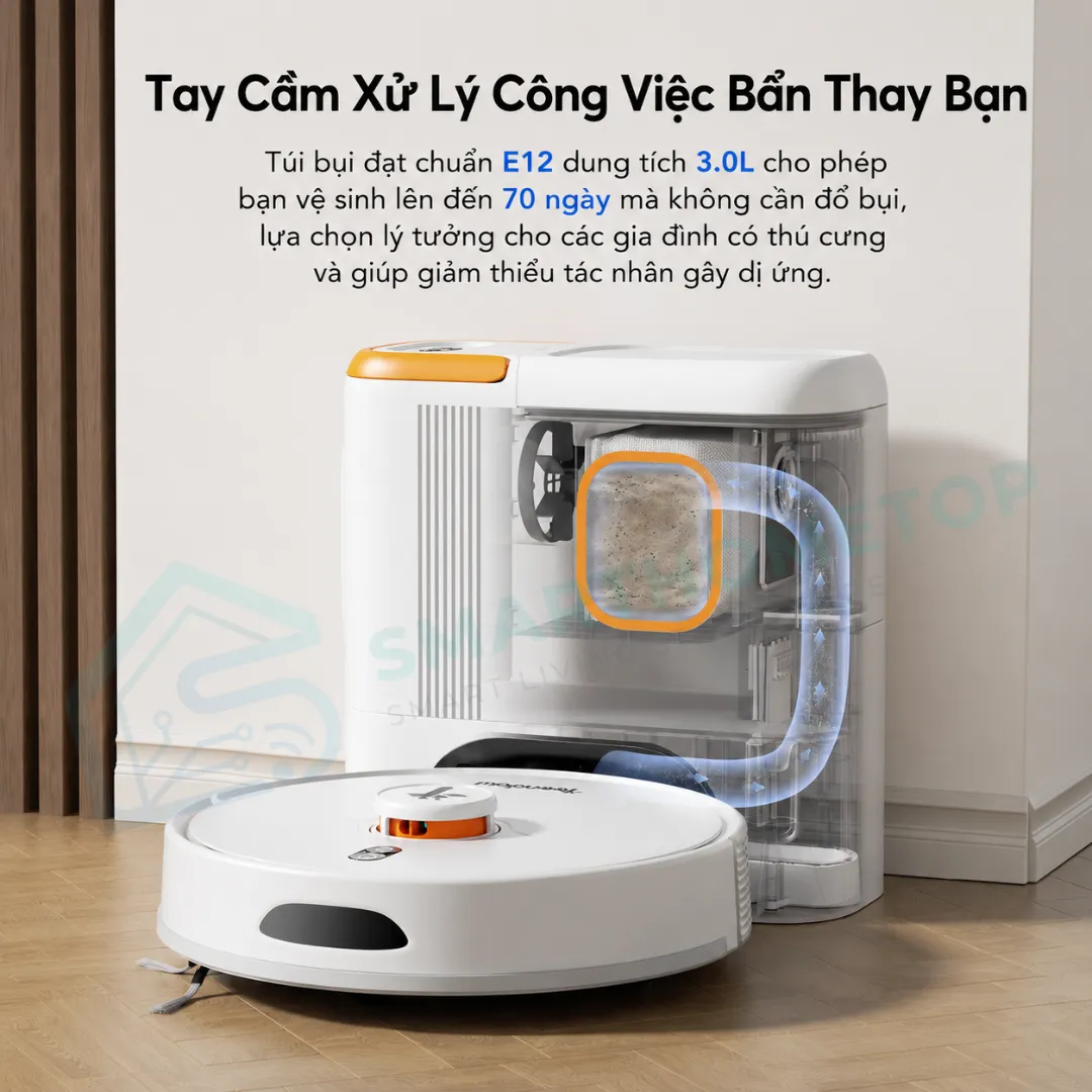 Robot hút bụi lau nhà thông minh Teendow D20S Max