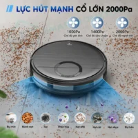 Robot hút bụi lau nhà thông minh Teendow T7S 2 trong 1