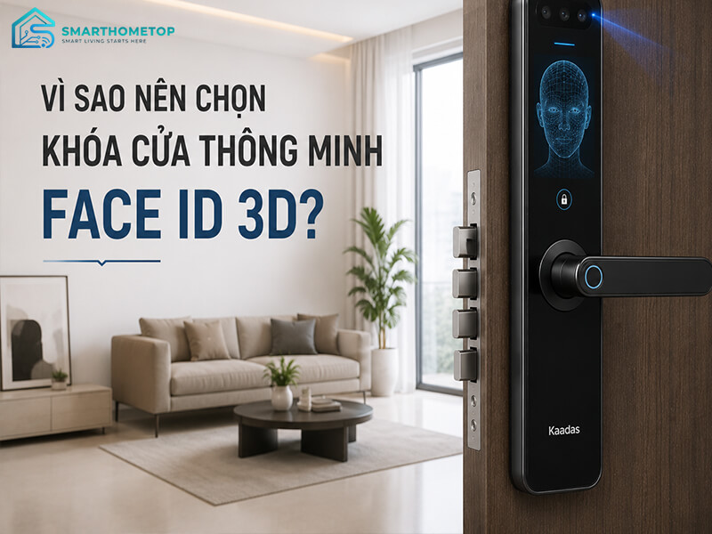 Vì sao nên chọn khóa cửa thông minh Face ID 3D?