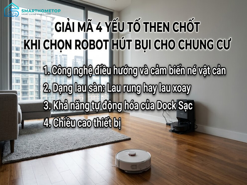 4 Yếu Tố Then Chốt Khi Chọn Robot Hút Bụi Cho Chung Cư