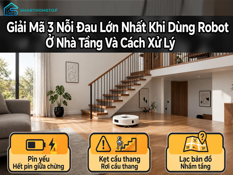 Giải Mã 3 "Nỗi Đau" Lớn Nhất Khi Dùng Robot Ở Nhà Tầng Và Cách Xử Lý