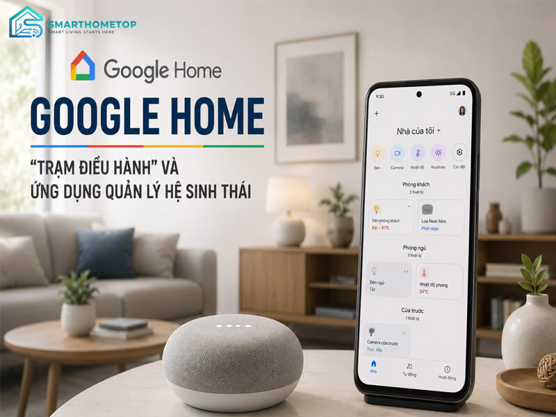 Google Home - "Trạm Điều Hành" Và Ứng Dụng Quản Lý Hệ Sinh Thái