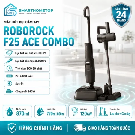 Máy Hút Bụi Lau Nhà Roborock F25 ACE Combo 5-in-1