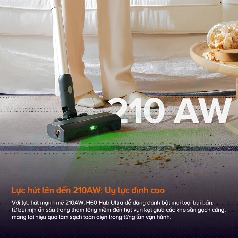 Máy Hút Bụi Cầm Tay Không Dây Roborock H60 Hub Ultra