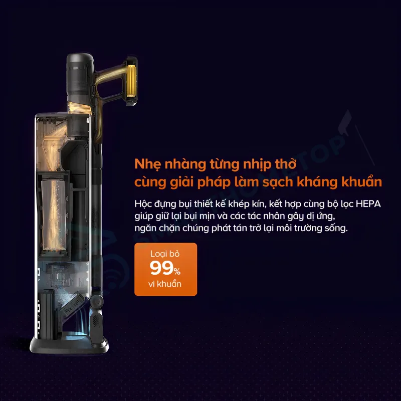 Máy Hút Bụi Cầm Tay Không Dây Roborock H60 Hub Ultra