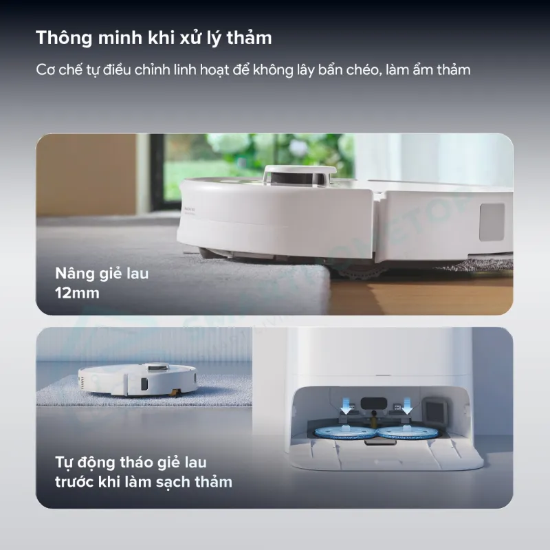 Robot Hút Bụi Lau Nhà Roborock Qrevo 2 Pro