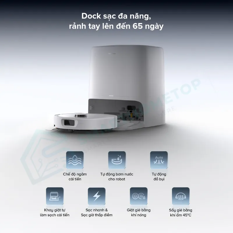 Robot Hút Bụi Lau Nhà Roborock Qrevo 2 Pro