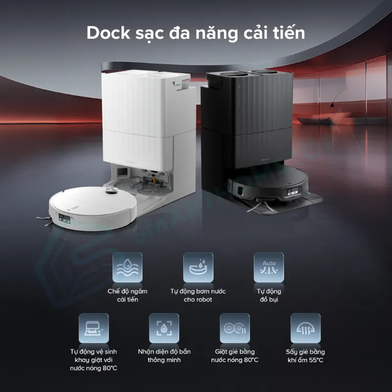 Robot Hút Bụi Lau Nhà Roborock Qrevo Edge 2