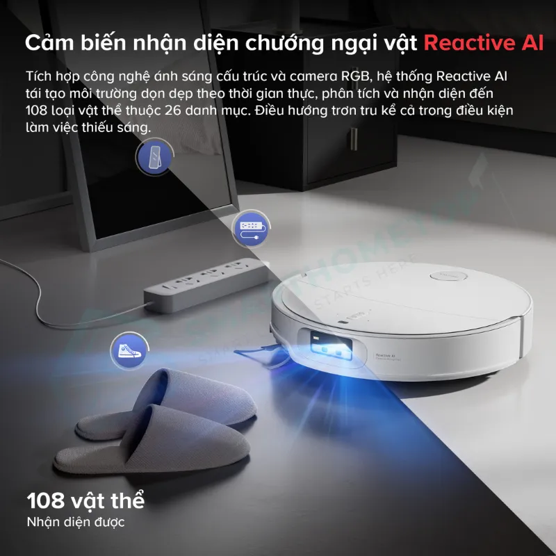 Robot Hút Bụi Lau Nhà Roborock Qrevo EdgeT