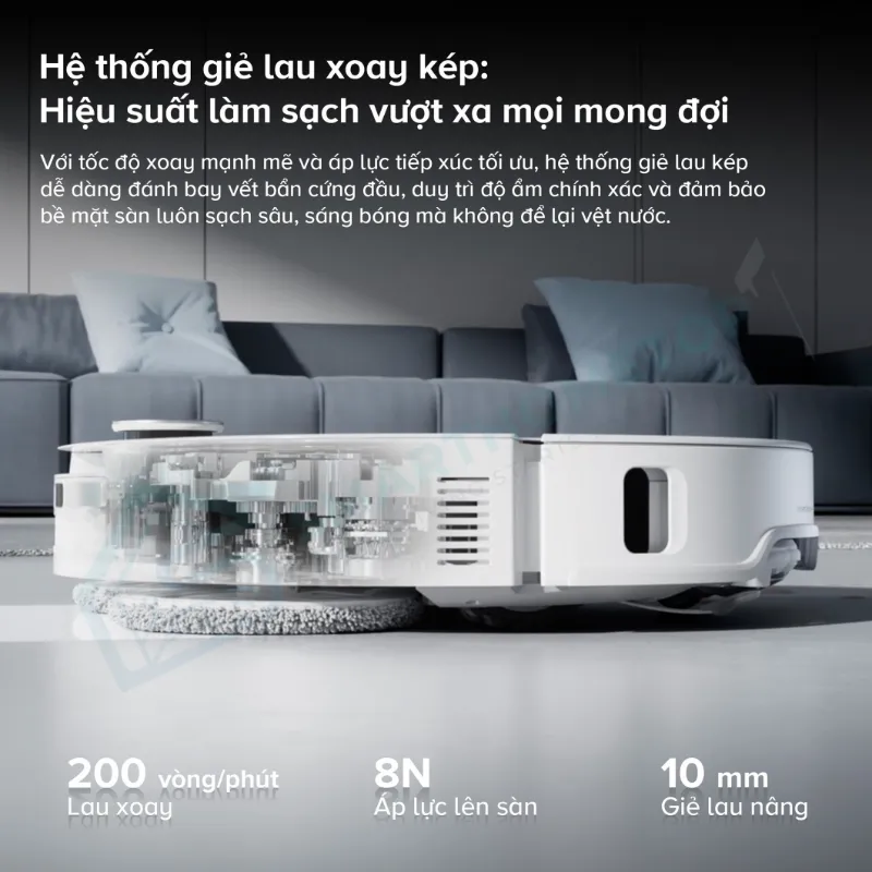 Robot Hút Bụi Lau Nhà Roborock Qrevo EdgeT