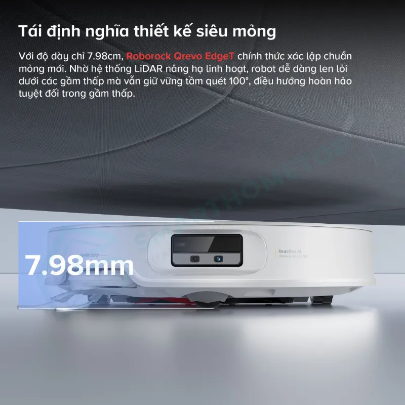 Robot Hút Bụi Lau Nhà Roborock Qrevo EdgeT