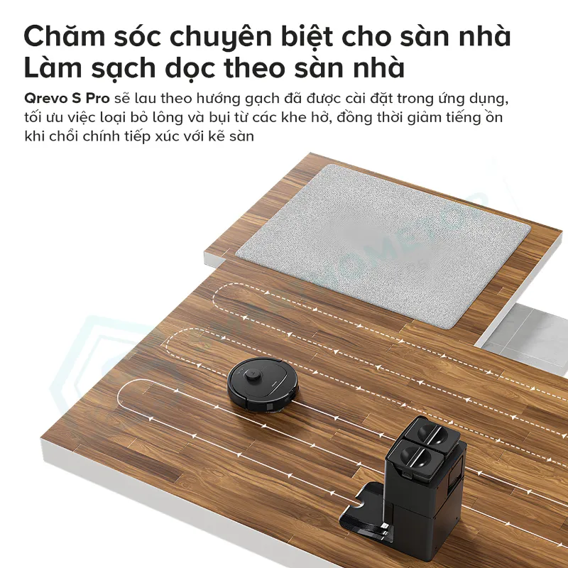 Robot Hút Bụi Lau Nhà Roborock Qrevo S Pro